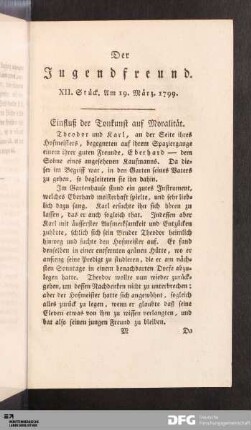 XII. Stück. Am 19. März. 1799.
