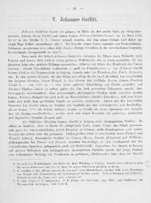 V. Johannes Gurlitt.