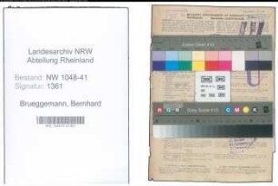 Entnazifizierung Bernhard Brueggemann , geb. 13.09.1906 (Polizist)