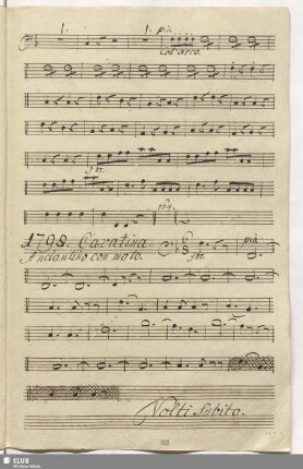 1798. Cavatina: Lilla mia dove sei / Martín y Soler, V.