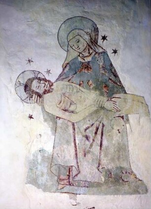 Wandbild mit Darstellung einer Pietà