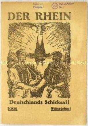 Flugschrift gegen Frankreich und die Besetzung von Rheinland und Ruhrgebiet