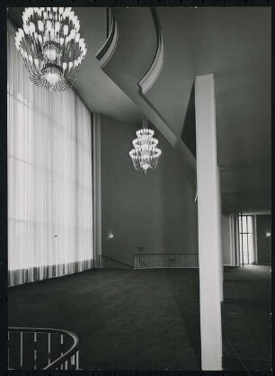 Schauspielhaus, Bochum: Foyer Hochparkett unter Rang-Balkon