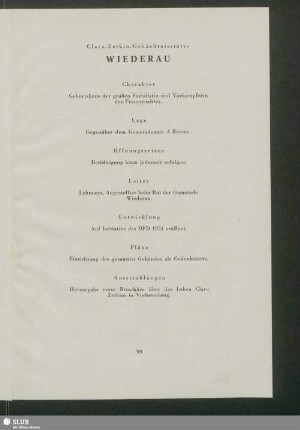 Clara-Zetkin-Gedächtnisstätte Wiederau