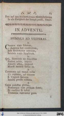 In Adventu.
