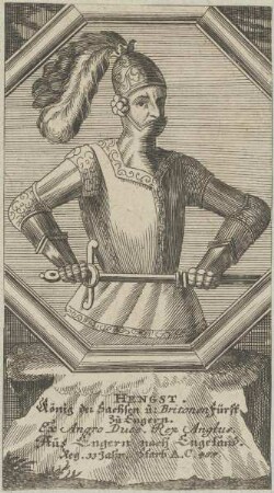 Bildnis von Hengst, König der Sachsen