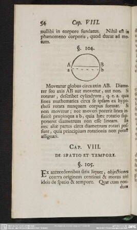 Cap. VIII. De Spatio Et Tempore