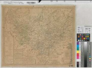 Minden (Fürstentum) Ravensberg (Grafschaft) Tecklenburg (Grafschaft) Lingen (Grafschaft) Territorialkarte 1797 2 geogr. Meilen = 6,5 cm 44 x 54 kol. Stich Homanns Erben, Nürnberg F. L. Güssefeld B Nr. 367a