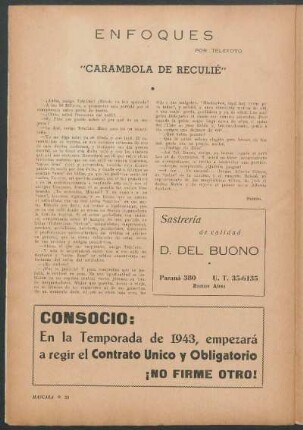 Enfoques por Telefoto : "Carambola de Reculié"