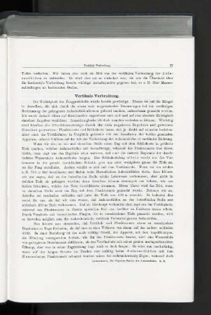 Vertikale Verbreitung.
