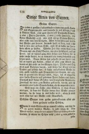 Einige Arten von Suppen.