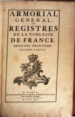 Armorial Général De La France : [ou registres de la noblesse de France], 3,2