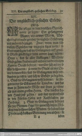 XIV. Die unglücklich-gesuchte Erledigung