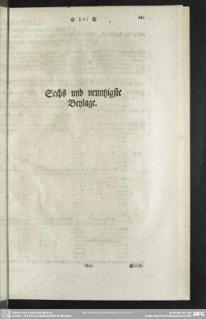 Sechs und neuntzigste Beylage