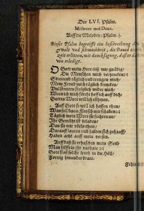 Der LVI. Psalm.