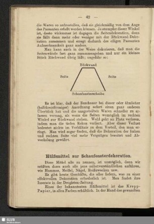Hülfsmittel zur Schaufensterdekoration