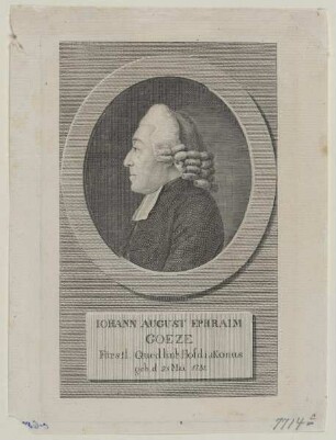 Bildnis des Iohann August Ephraim Goeze