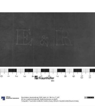 Buchstaben (zweikonturig): E&R