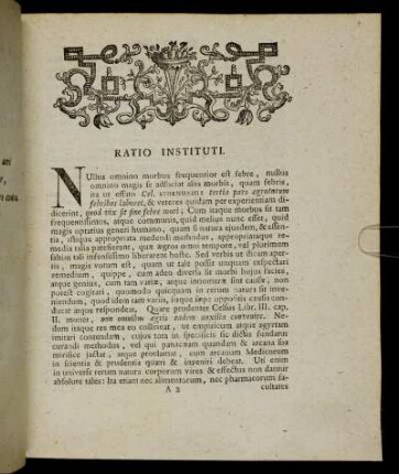 Ratio Instituti.