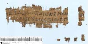 Hieratische Papyrusfragmente, Amulettpapyrus (?)