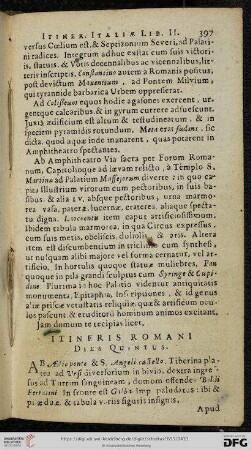 Itineris Romani. Dies quintus