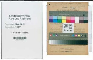 Entnazifizierung Reine Kanisius , geb. 05.08.1900 ()