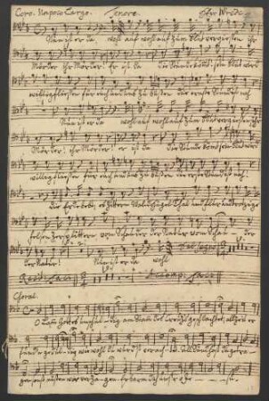 Tenore (Herr Wrede[n]) [1. Knecht, Pilatus]