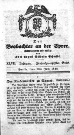 25. Stueck, 19. Juni 1848