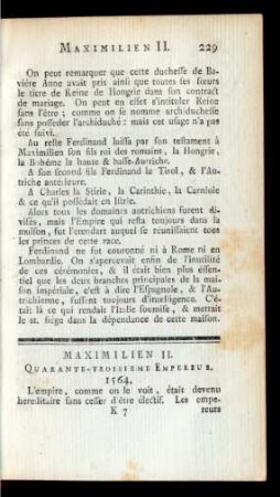 Maximilien II. Quarantieme-Troisieme Empereur