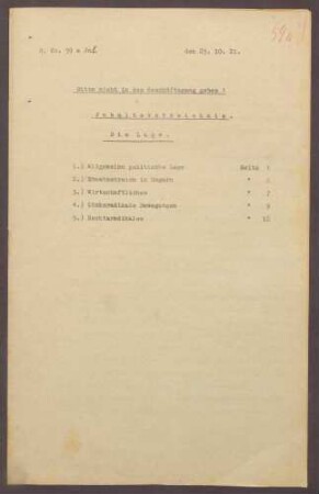 Lageberichte des Reichskommissars für Überwachung der öffentlichen Ordnung, Nr. 59a; zweimal vorhanden