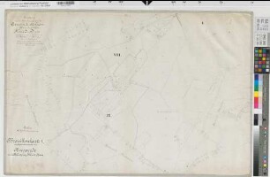 Bösperde (Menden), Teilung (Separation) von Bösperde, Bl.4 Brouillonkarte I Holzen Flur 8;9