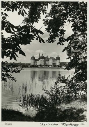 Jagdschloss Moritzburg, Ansicht mit Schlossteich