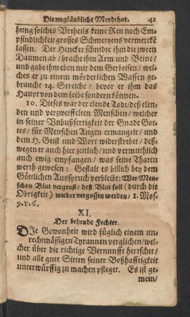 XI. Der behende Fechter.