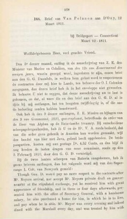 188. Brief van Van Polanen aan D'Ozy, 12 Maart 1811