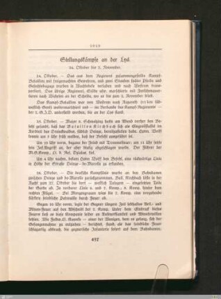 Stellungskämpfe an der Lys