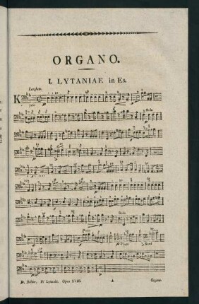 1-18, Organo. I. Lytaniae in Es. - IV. Lytaniae Lauretanae
