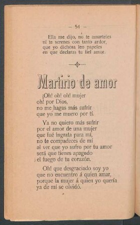 Martirio de amor
