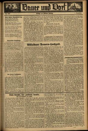 Zweite Ausgabe vom Freitag, den 01. Dezember 1933.