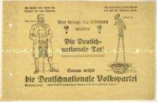 Wahlaufruf der Deutschnationalen Volkspartei