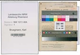 Entnazifizierung Karl Bruegmann , geb. 27.07.1898 (Buergermeister)