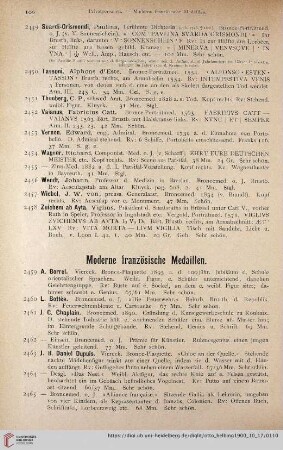 Moderne französische Medaillen (Nr. 2459 - 2476)