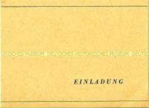 Einladung zu einer Arbeitstagung der Volkssolidarität