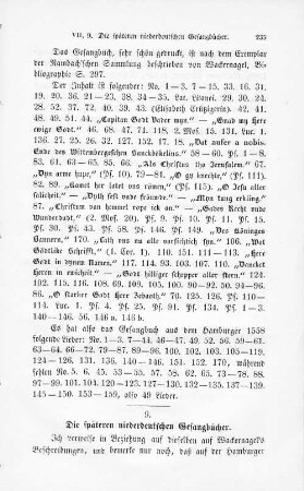 9. Die späteren niederdeutschen Gesangbücher.
