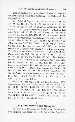 9. Die späteren niederdeutschen Gesangbücher.