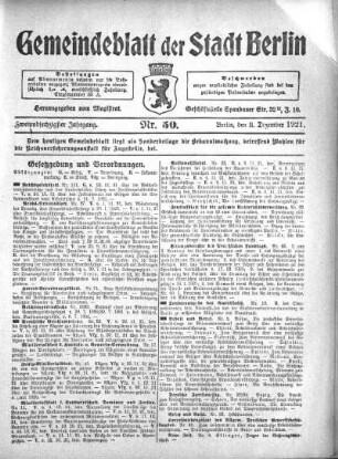 1921,50: Nr. 50, 11. Dezember 1921
