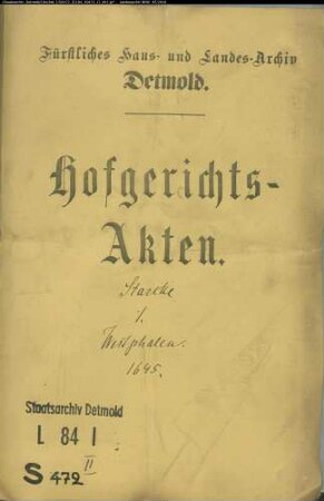 Starcke, Dr. med. Heinrich und Stephan Weber zu Salzuflen gegen Johann Ernst Westphal zu Heidelbeck - Heidelbecker Zehnte