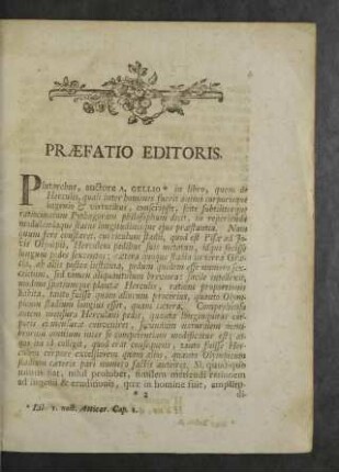 Praefatio Editoris.