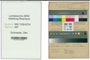 Entnazifizierung Otto Schroeder , geb. 25.03.1888 ()
