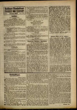 Zweite Ausgabe vom Samstag, den 26. Januar 1918.