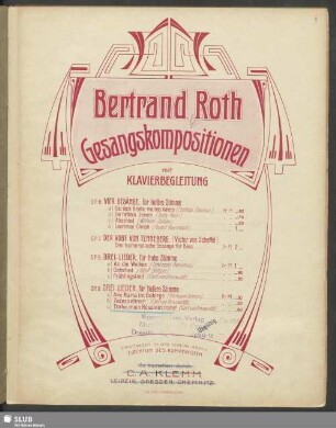 [3]: Trabe, mein Rösslein, trabe : op. 9